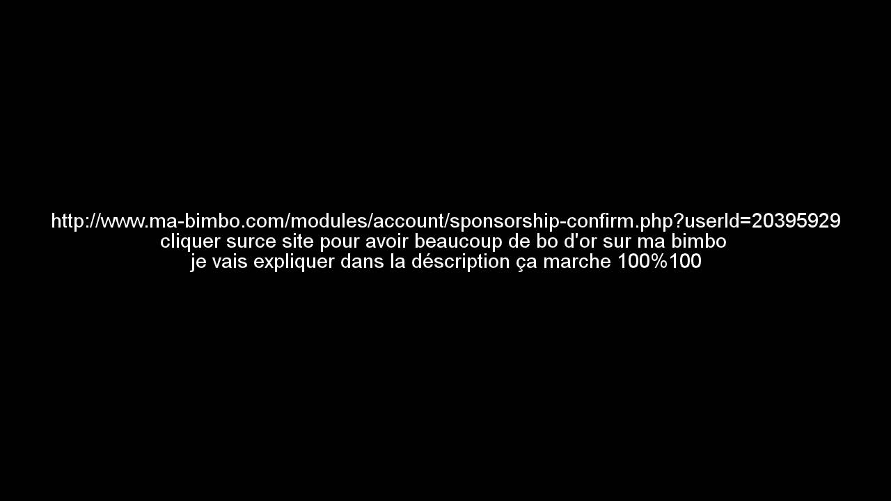 comment avoir des bo d'or sur ma bimbo - YouTube