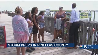 Families and businesses prepare in Pinellas
