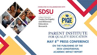 PIQE Longitudinal Academic Impact Report Press Conference