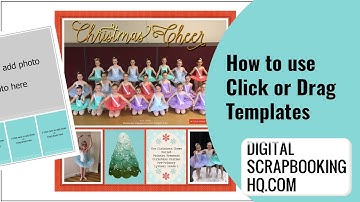 How to Use Click or Drag Templates in Photoshop Elements