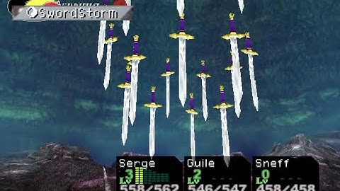 Chrono Cross - SwordStorm double tech (Guile + Sneff)