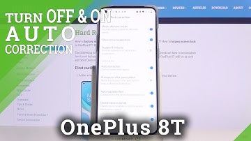 How to Use Keyboard Features in OnePlus 8T - Enable Auto Correction
