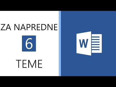 Video: Kako spremenim barvo teme v Wordu 2016?