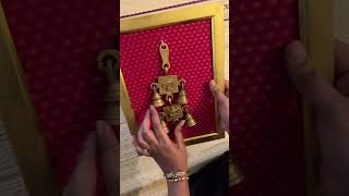 brass wall hanging frame tutorial..