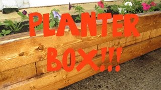 This week I made a planter box. I