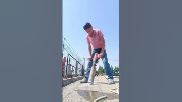 Cement floor round hole drilling process- Good tools and machinery make work easy