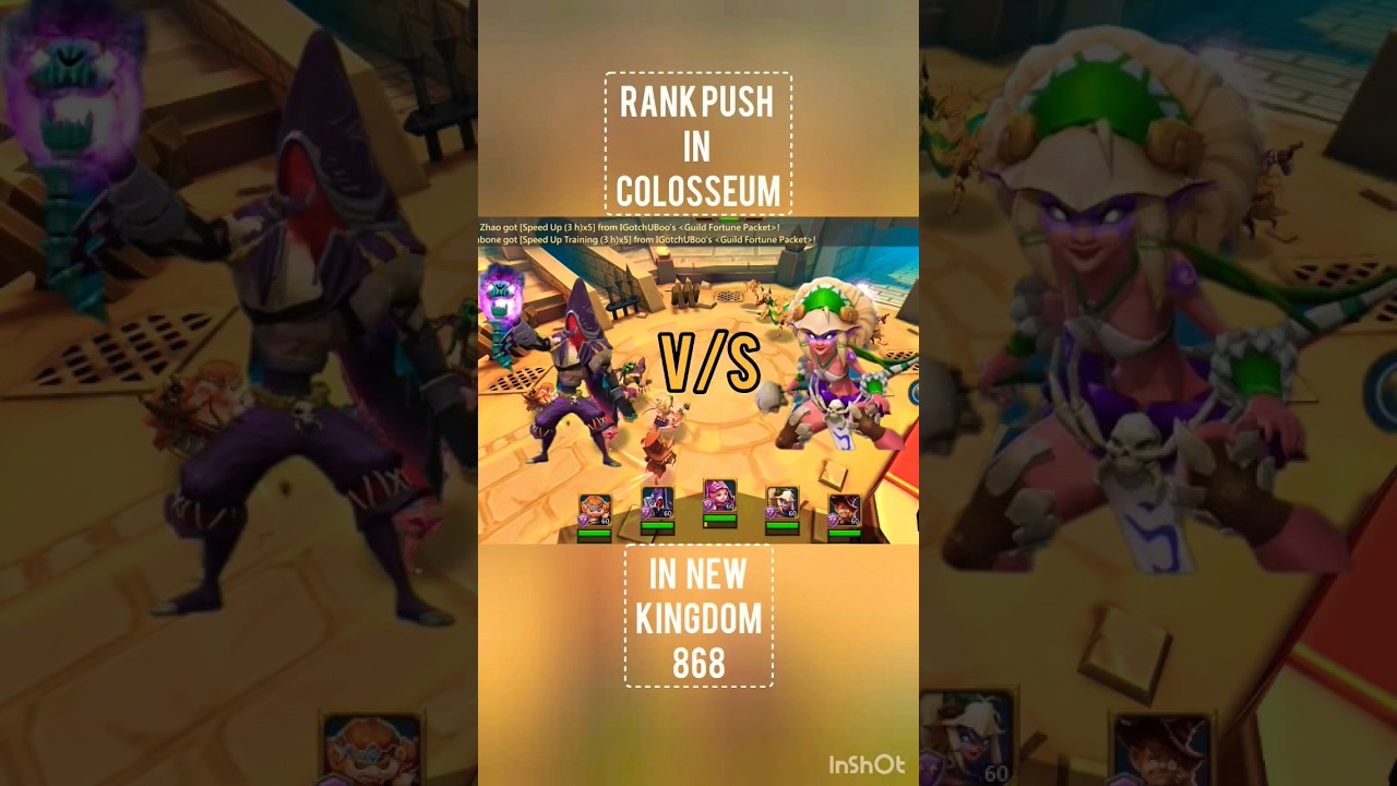 lords mobile- colosseum rank push in new kingdom 868 with PNT guild😉