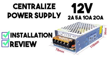 ✅ How to Install 12V 3A 5A 10A 20A 30A Centralized Power Supply | Review |For CCTV & Piso WiFi Vendo
