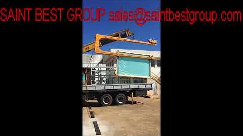 U Shape Glass Loading&Unloading Crane in Brazil,C Shape Glass Unloading and Loading Device