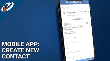 Creating a New Contact (Mobile App)