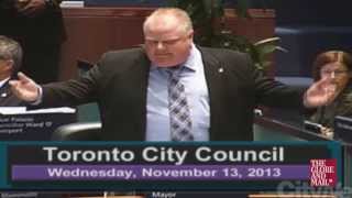 Toronto Mayor Rob Ford faces off with Toronto Councillor Denzil Minnan-Wong