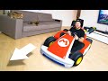 КАТАЮСЬ НА КАРТИНГЕ ПО КВАРТИРЕ! 🚘 ИГРА ОТ NINTENDO - Mario Kart live Обзор