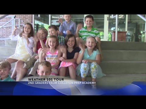 Colleton Prep Academy visits Rob Fowler at News2 for Weather 101 Tour