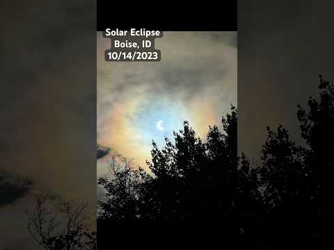 “Ring Of Fire” Solar Eclipse 📍 Boise, ID October 14, 2023 #solareclipse