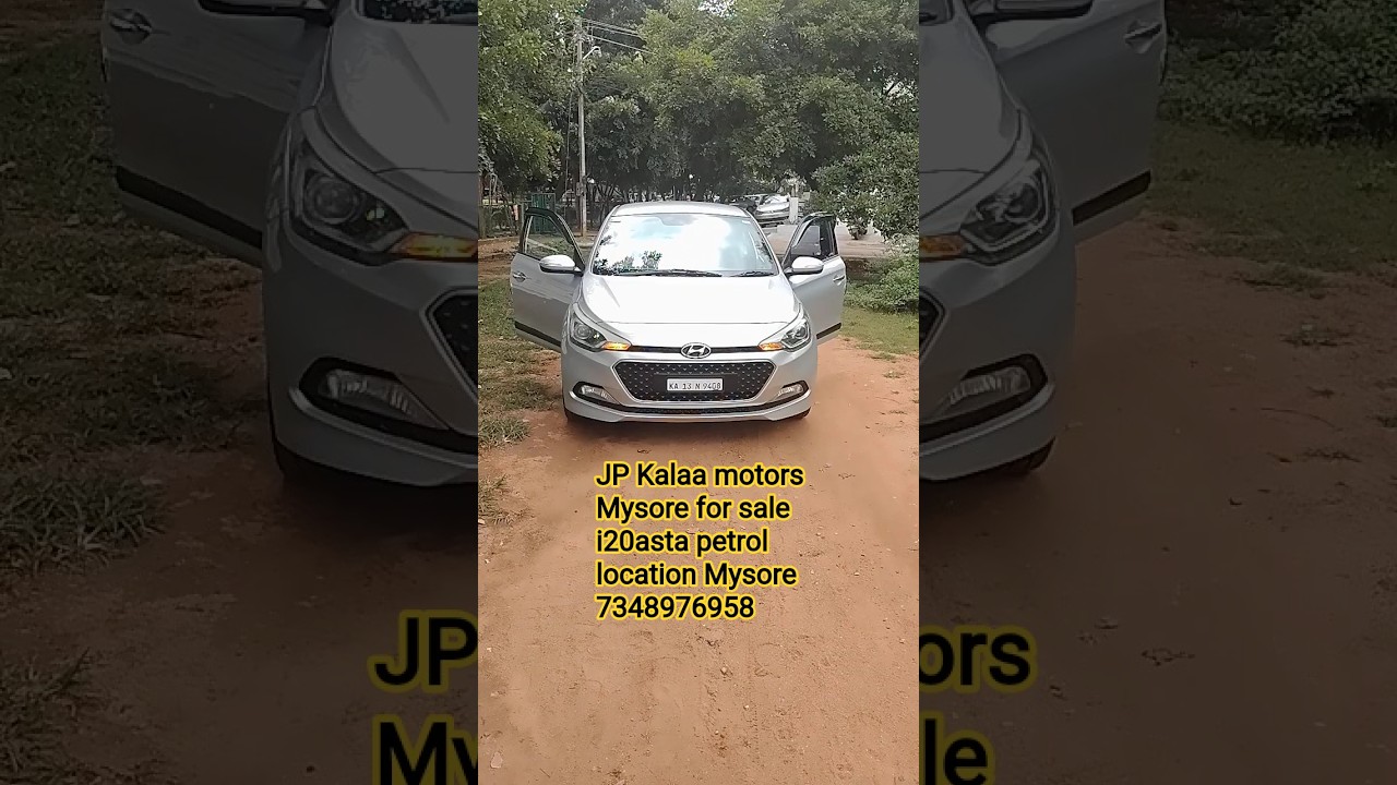 Hyundai Elite i20 for sale model 2016 asta top end 2nd owner JP Kalaa motors Mysore ph 7348976958