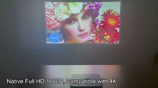 New S500 Portable Full HD 3D Projector 4K,AI Auto Focus Auto Keystone,built-in 15000 mAh Battery