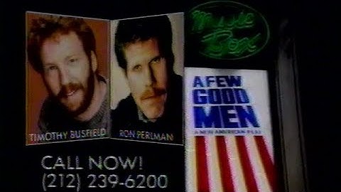 Thumbnail of A Few Good Men - Music Box Broadway (1990) TV Commercial
