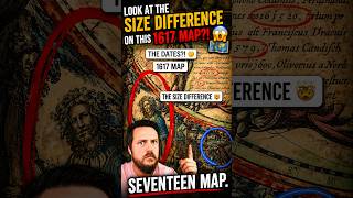 Look Closely at This 1617 Map! 👀📜 #mystery #creepy #scary