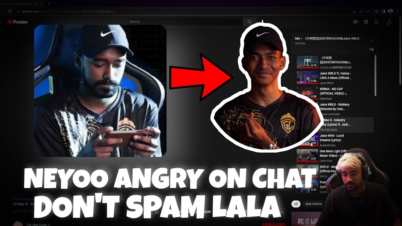 😯Neyoo Angry On Chat 👿Chat Spamming When Lala is Back.....