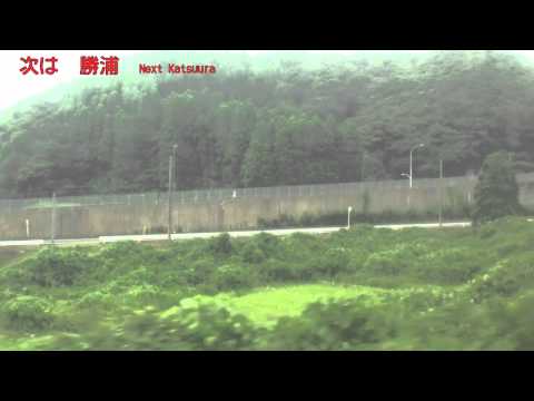 【車窓】快速「白い砂」1号（113系）⑭御宿→勝浦