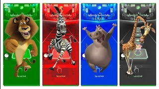マダガスカルの動物ダンスバトル 🦁🦓🦒 | タイルホップで遊べる面白い音楽ゲーム screenshot 2