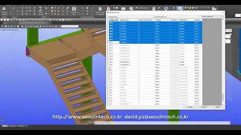Advance Steel drawing creation - selected parts.