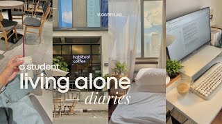 Living Alone Diaries  | what i eat as a college student, going on self dates