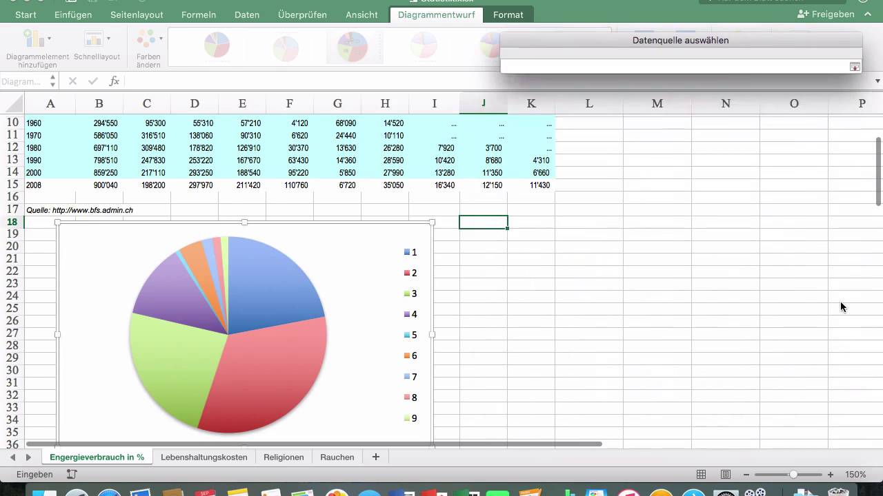 Excel 16 Mac 51 Diagramm Tunen Youtube