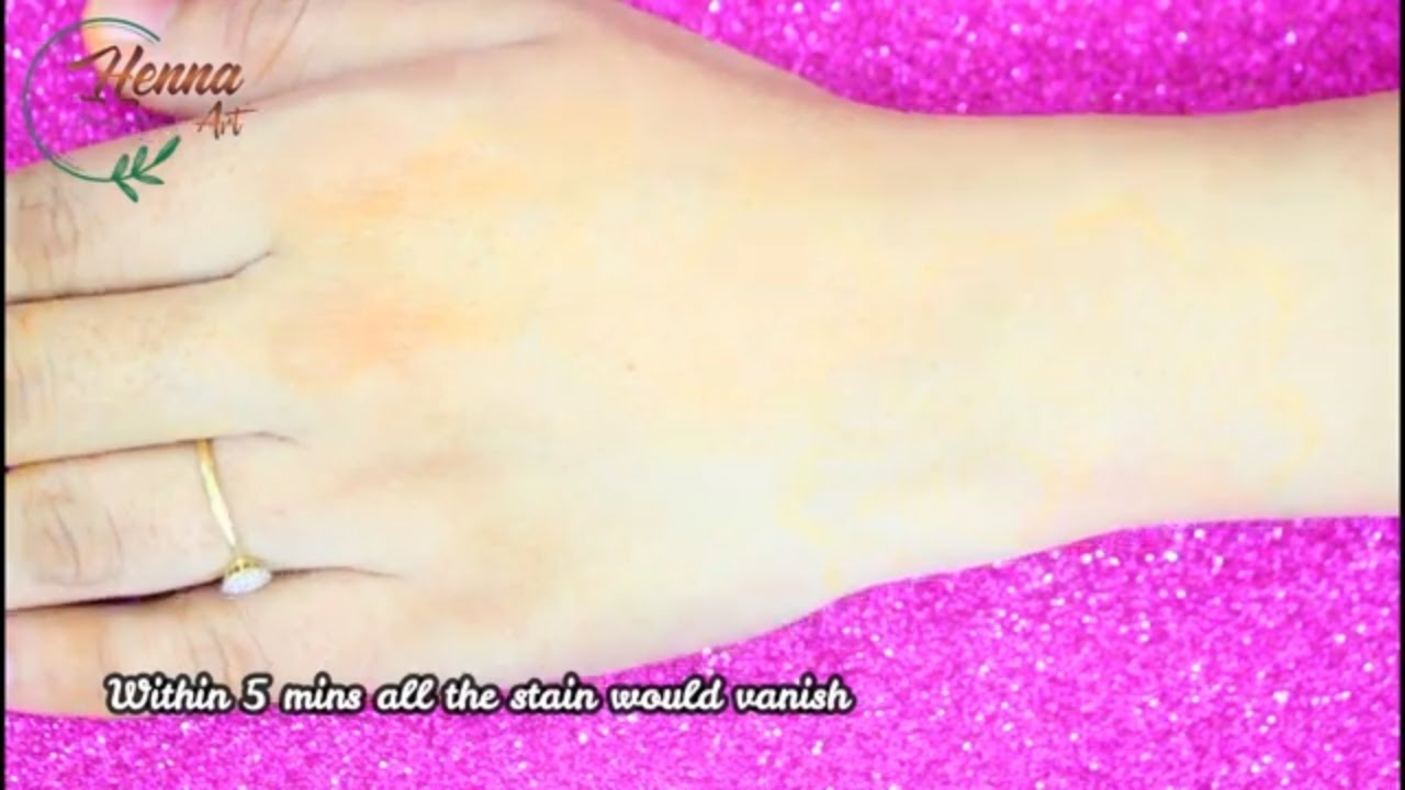 Magic Trick to Remove Henna Stain from Hand using just 2 Things/How to