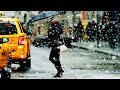 IT SNOWS AGAIN in NEW YORK CITY! Walking through MANHATTAN / mid January 2018 [4K]