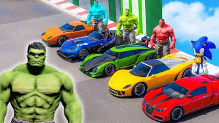 HULK ARMY Racing CHALLENGE | Командная гонка супергероев с соревнованием суперкаров №8