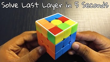 "2 Look OLL" How to Solve Last Layer of Rubik