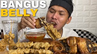 Bangus Belly Steak + Fried Isaw Mukbang ASMR