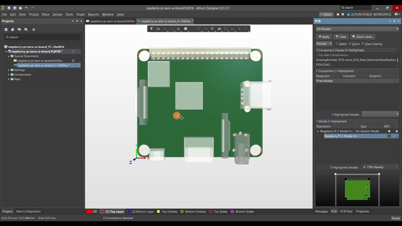 Altium Designer Tutorial 01 : How to Import 3D PCB Step file in Altium