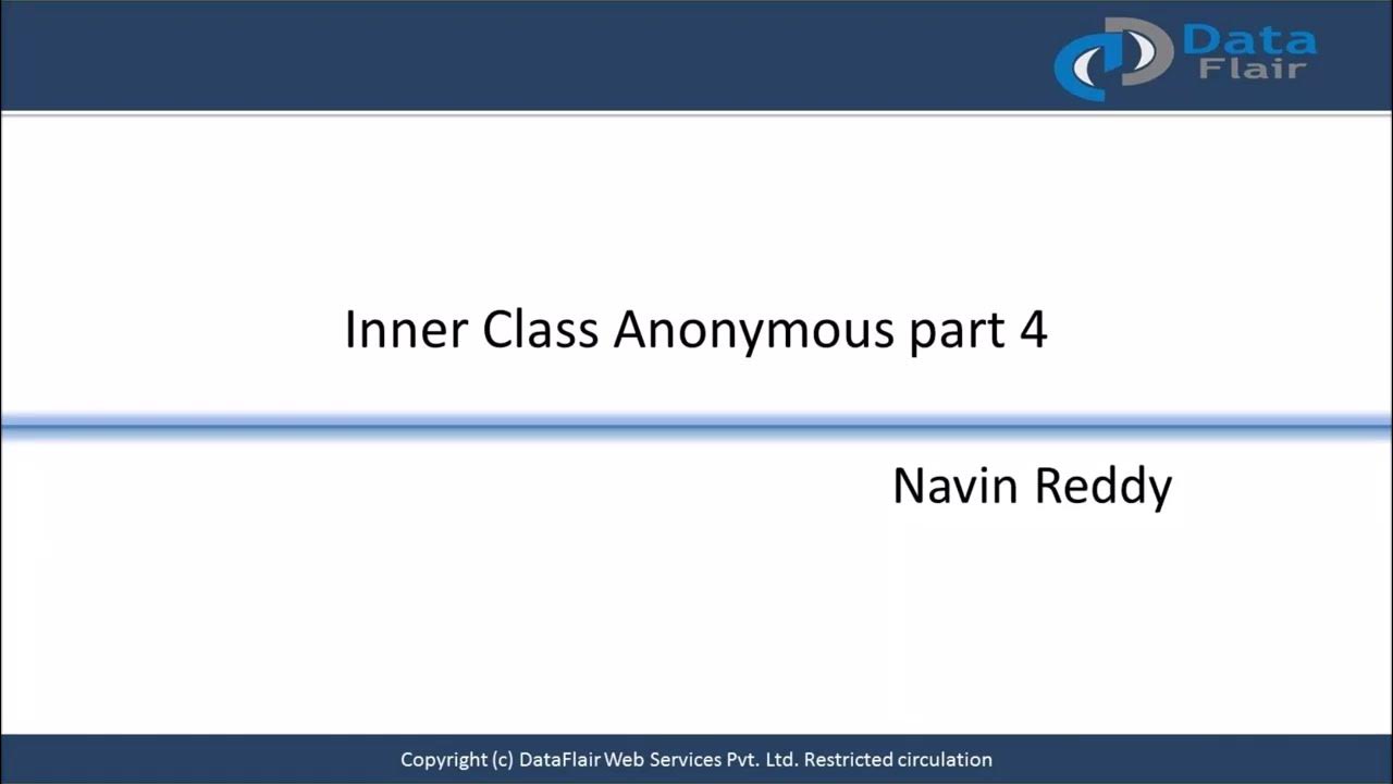 Java Inner Class Anonymous Part-4 - YouTube