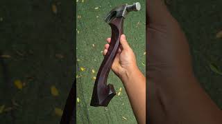 Spinning A Curved Hammer Handle Just For Fun