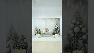 This White Christmas Backdrop is also the season's winner!#katebackdrop #photography