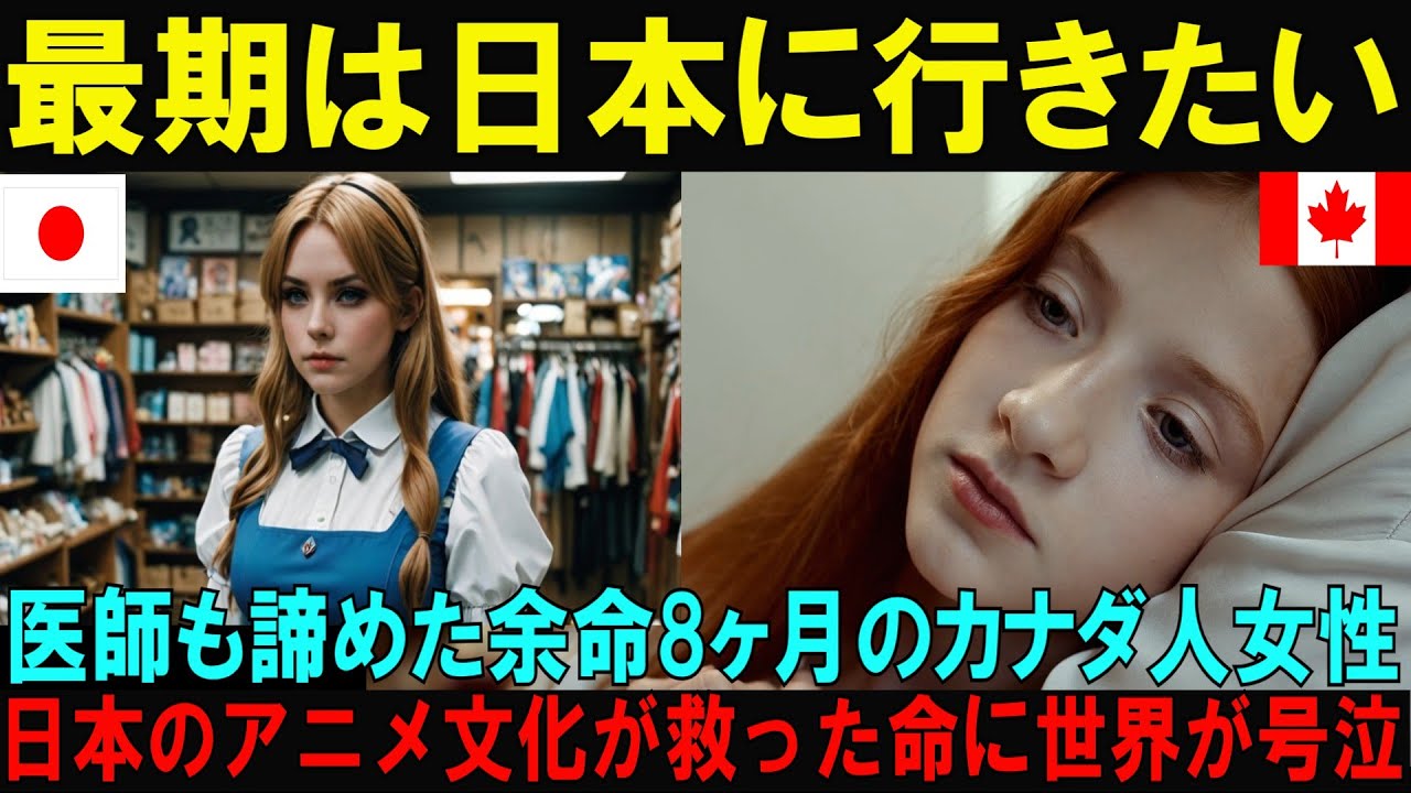 【海外の反応】「最期は日本に行きたい」医師も諦めた余命8ヶ月の22歳カナダ人女子大生が日本のアニメの聖地で起こした奇跡の出会いと日本医療に世界が涙【日本称賛】