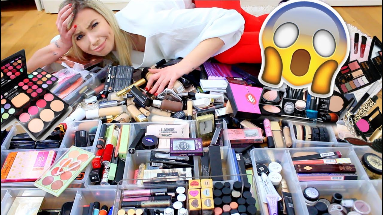 DECLUTTERING MY MAKEUP COLLECTION!!!!!! *50.000 EUR IN TRUCCHI*