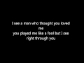 *NSYNC- See Right Through You Lyrics (on screen)