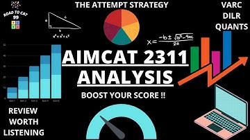 AIMCAT 2311 MOCK ANALYSIS || ROAD TO CAT 99