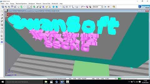 Cara eksekusi program CNC milling pada swansoft fanuc OiM
