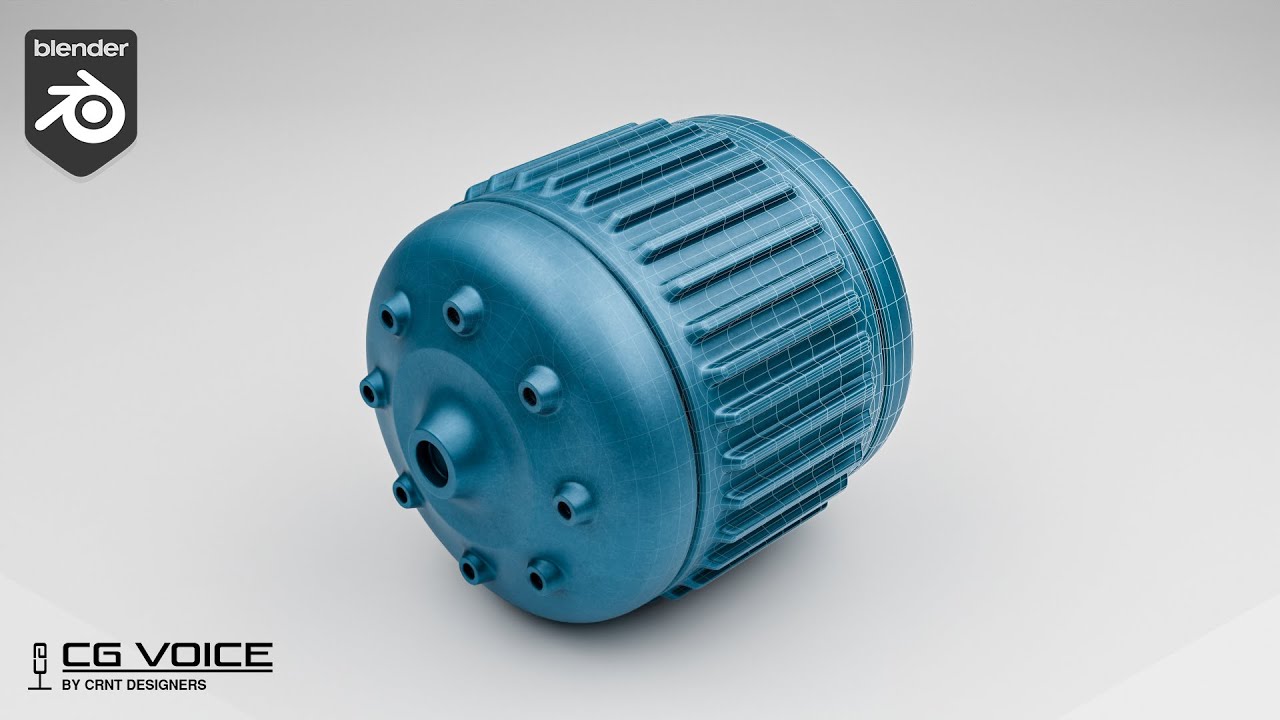how to model this Motor design in blender _  Blender Modeling