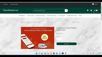 Ambulance search Mobile Application | Final year Project | Bca Project | Btech Project | Android