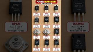 Power Transistors Data & Code Guide: Specifications and Packages Quick Reference #fpda #daq #eda