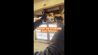 Winter Storage Tips for Gas Tools