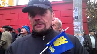 Украинец Михаил: "Бандера и Шухевич - мои идеалы"