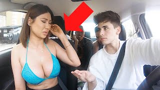 Creepy Uber Driver Shocks Girl With Rap! by Coby Persin 2,449,686 views 4 years ago 12 minutes, 3 seconds