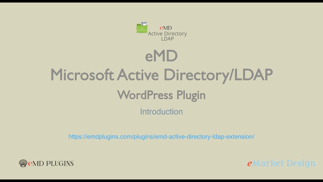eMD Microsoft Active Directory / LDAP WordPress Plugin - Introduction ...