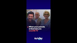 When your parents embarrass you on LIVE TV